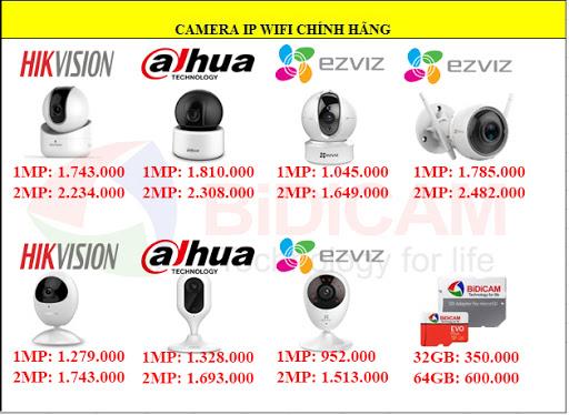 Báo giá Lắp đặt trọn gói Camera không dây giá rẻ tận nhà