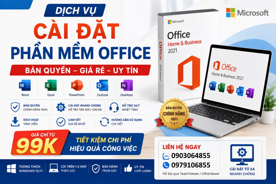 Cài Đặt Office Bản Quyền