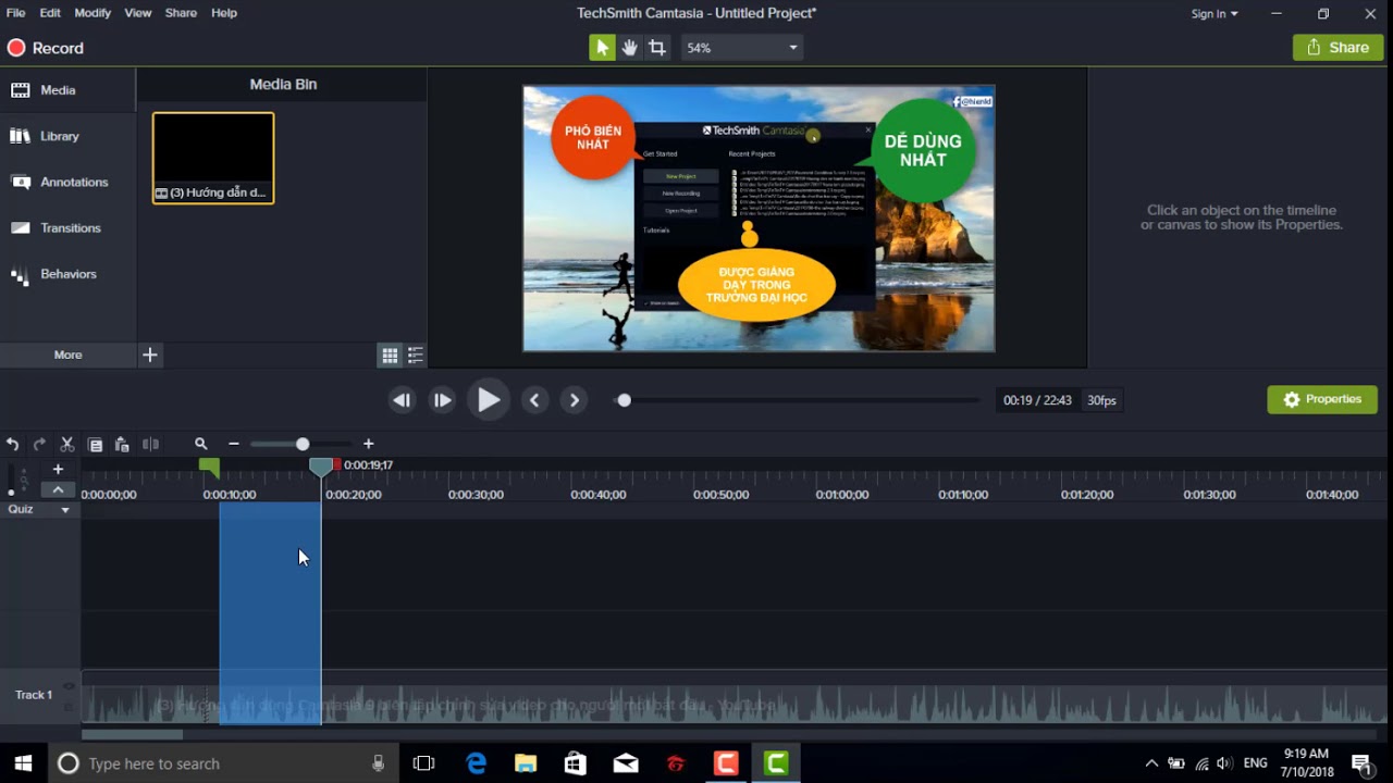 phần mềm quay video clip màn hình máy tính camtasia-studio