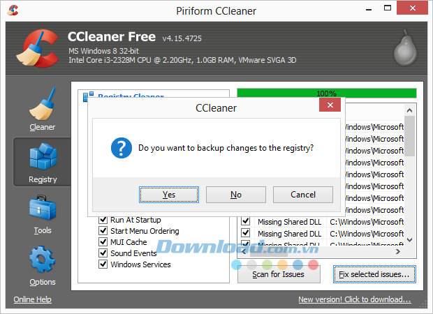 Sử dụng CCleaner để tăng tốc cho máy tính