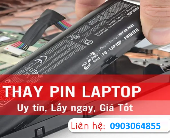 Dịch vụ Thay pin laptop hp compaq TPHCM